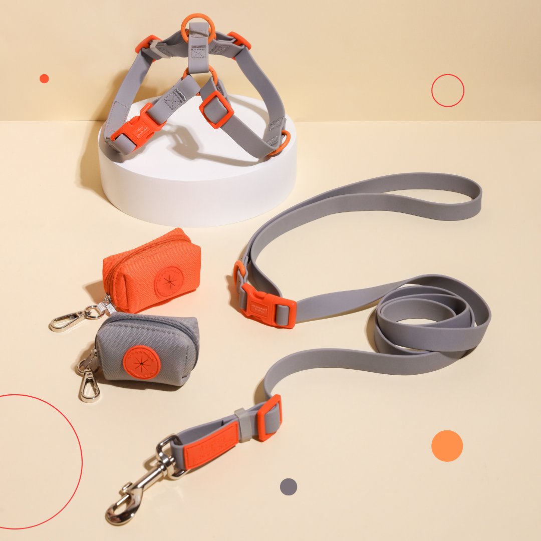 Ash X Orange | Waterproof Invisible Harness Bundle Set